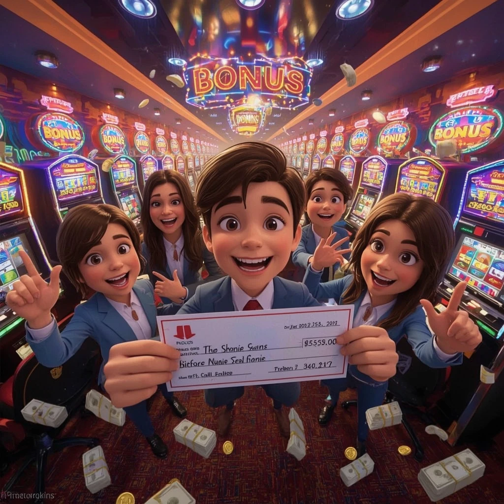 bonus nelle mani di un uomo al casinò CLASSY SLOTS CASINO