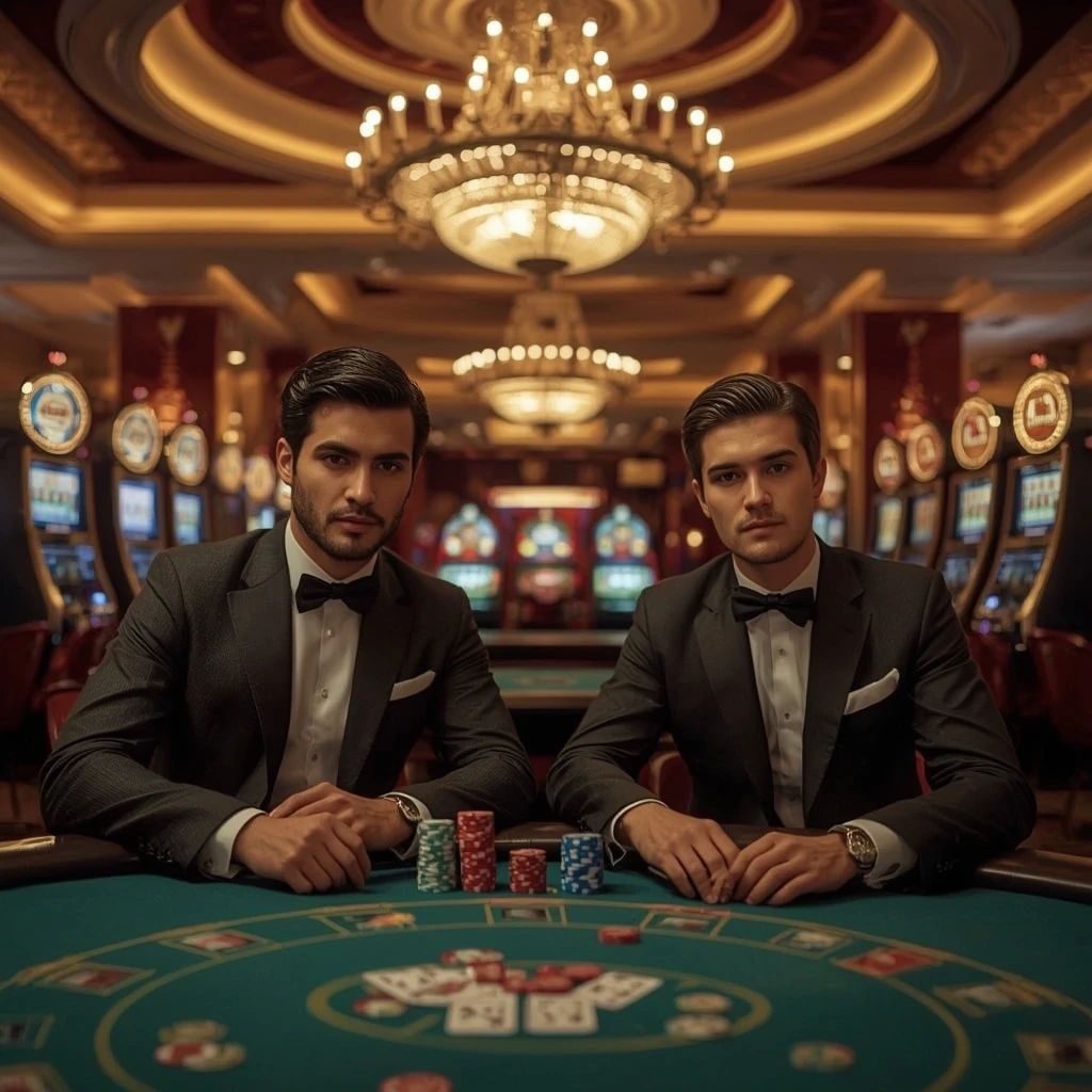 Due giocatori di poker al Classy Slots Casino